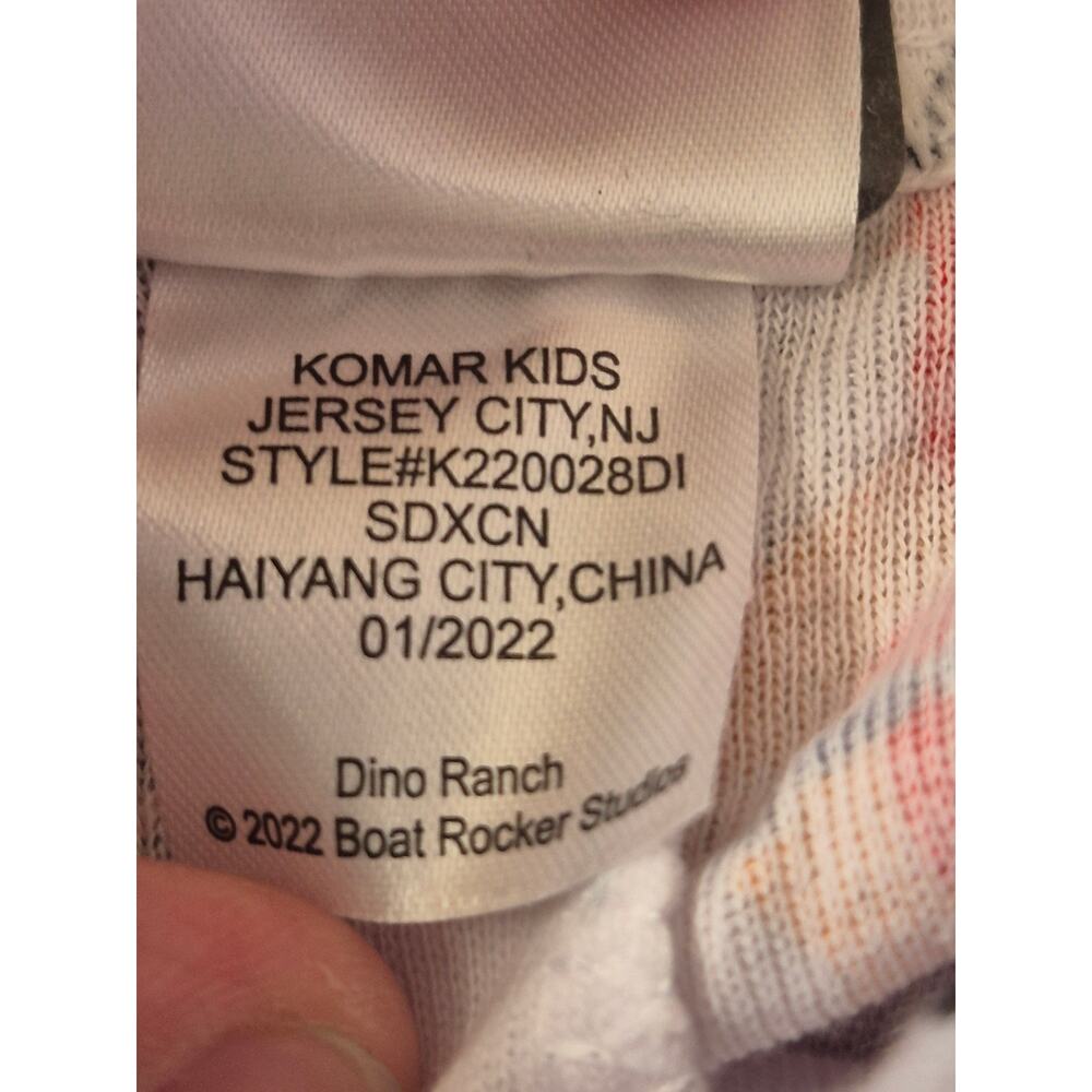 Kohl's Pajama Pants Boys Size 2T Dinosaur Red Purple Cuffed Elastic Waist 8236 - Picture 3 of 8